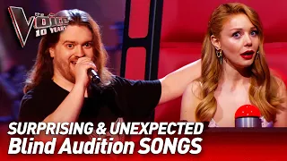 The most UNEXPECTED SONG choices in the Blind Audition of The Voice | The Voice 10 Years