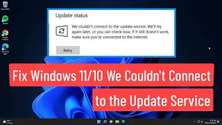 Fix Windows 11/10 We Couldn’t Connect to the Update Service