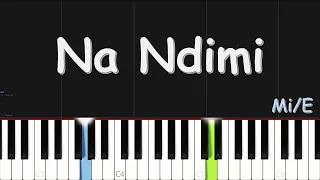 Moise Mbiye - Na Ndimi | EASY PIANO TUTORIAL BY Extreme Midi