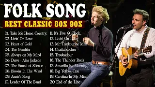 Best American Folk & Country Songs ❤ Classic Folk & Country Music 70's 80's Full Album...