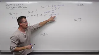 How to Use the Double and Half Angle Formulas for Trigonometry (Precalculus - Trigonometry 28)