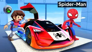 Stealing SUPERHERO CARS From DEALERSHIP In GTA 5!