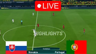 🔴SLOVAKIA vs PORTUGAL LIVE STREAM | UEFA EURO 2024 Qualifiers Highlights & All Goals | Gameplay