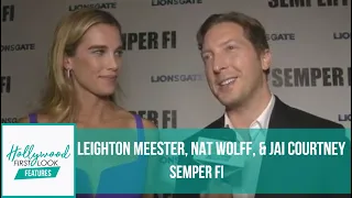 SEMPER FI (2019) | Interviews with LEIGHTON MEESTER, NAT WOLFF, & JAI COURTNEY with KIYRA LYNN