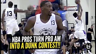 DON'T TEST NBA PLAYERS! Derrick Jones Jr & Bam Adebayo Put Down INSANE Dunks at Miami Pro League!!