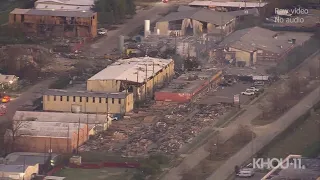 Houston explosion: Daylight look at the aftermath where buildings were leveled early Friday