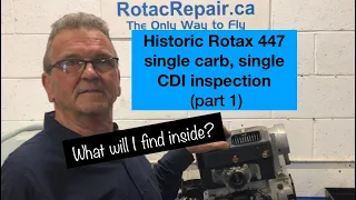 Rotax 447 single carb single CDI dismantling (part 1)