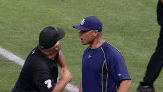 KC@TB: Cash gets ejected after Forsythe called out