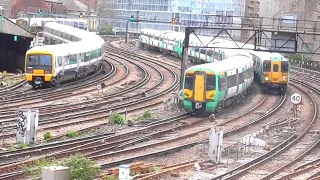 39 Minutes of Trains at London Victoria, 02/04/2021! (1080p HD)