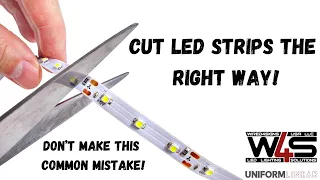 Cutting LED Strips The Right Way - Comprehensive video Tutorial