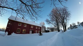 Crunchy snow 🥶 walking tour - Slottsfjell area, winter Norway