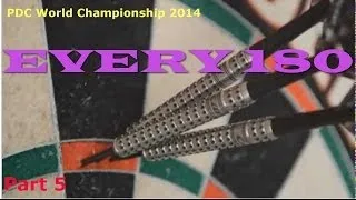 ALL 180s of PDC World Championship 2014 | Part 5
