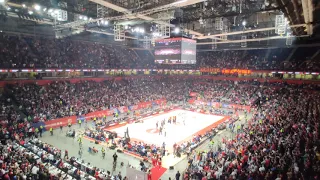 Delije : Nadglasavanje himne Evrolige KK Crvena Zvezda - Fenerbahce Beko 68:56