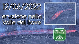Etna - Eruzione nella Valle del Bove (12/06/2022)