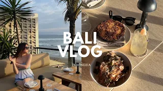 BALI TRAVEL VLOG | first biz trip, best restaurants in Bali, exploring canggu & seminyak, beach club