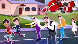 Supercar Rikki catches the Doctor Controlling The Human Mind! Kids Cartoon