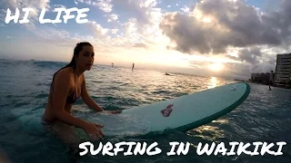 Surfing Waikiki Beach on Oahu, Hawai`i | Boyfriend | GoPro | 1080p