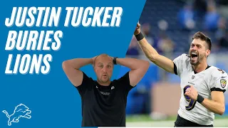 Baltimore Ravens Justin Tucker Kicks RECORD 66 Yard Field Goal to Defeat the Detroit Lions. Reaction