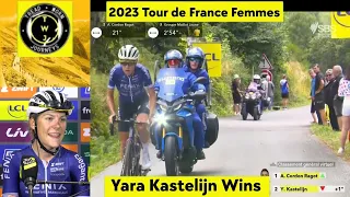 Yara Kastelijn Wins | 2023 Tour de France Femmes | Stage 4 | Solo Attack 19km