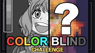 TikTok ColorBlind Art Challenge! Coloring in Black and White!