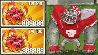 1000 Plants vs 100 Bighead All-star Zombies - Which Plant Will Win? - PvZ 2 Challenge