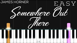 An American Tail - Somewhere Out There (James Ingram, Linda Ronstadt) | EASY Piano Tutorial