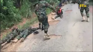 Ghana Armed Forces viral video of soldiers involved in accident