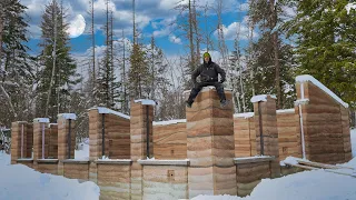 How We Built Rammed Earth Walls Pt1 | Geothermal Greenhouse Build Ep25