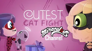 Miraculous Ladybug🐞 Chibi | CUTEST CAT FIGHT