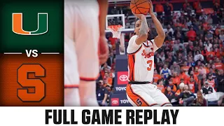 Miami vs. Syracuse Full Game Replay | 2023-24 ACC Men’s Basketball