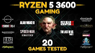 AMD Ryzen 5 3600 in GAMING Stress Test : 20 Games Tested in 2024