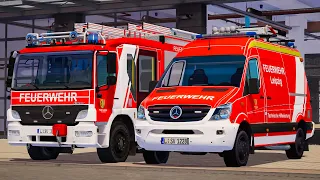 Emergency Call 112 - Leipzig Firefighters, Ladder Truck First Responding! 4K
