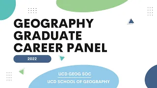 Geography Graduate Alumni Career Panel 2022
