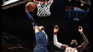 LeBron James Blocks Tyus Jones, Who Follows With Big Dunk | January 8, 2018