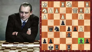 Génius kombinací a šachu Alexander Aljechin  - partie Tarrasch - Aljechin