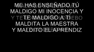 APRENDIZ ALEJANDRO SANZ CON LETRA