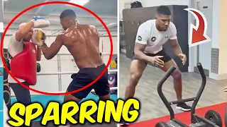 *LEAKED* AJ JOSHUA SECRET TRAINING TO КNОCKOUT USYK in REMATCH- PADS WORKOUT ENDS COACH!