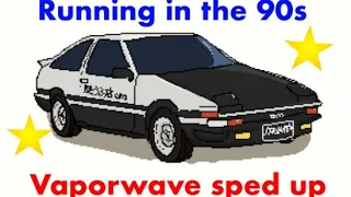 Running in the 90s vapor wave remix sped up to normal speed