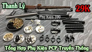 30K Thanh Lý Phụ Kiện PCP Truyền Thống / Van inox, nhôm - Bình - Búa - Quy - Còng - Ray - Nòng Súng