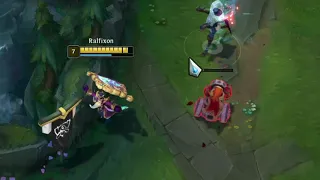 When you steal cannon minion from your ADC