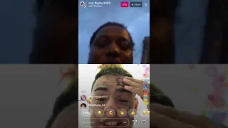 6ix9ine vs FGBDuck on IG live while in Chicago