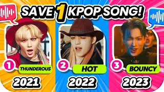 SAVE YOUR FAVORITE SONG🎵🎧 (2021 vs 2022 vs 2023 Edition) 🔊 ANSWER - KPOP QUIZ 🎮