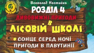 🔔 Аудіокнига для дітей "ДИВОВИЖНІ ПРИГОДИ У ЛІСОВІЙ ШКОЛІ". Сонце серед ночі. В. НЕСТАЙКО. Розділ 4