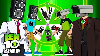 Team Skibidi Toilet VS Team Speakerman & Team Camera Man | Ben 10 Fan Animation