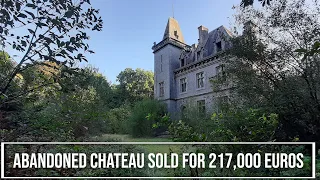 ABANDONED NEO-GOTHIC CHATEAU sells for 217,000 euros.