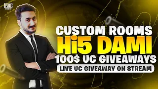 PASSWORD YAD AGAYA |  PUBG MOBILE LIVE ADVANCE CUSTOM ROOMS UC GIVEAWAY