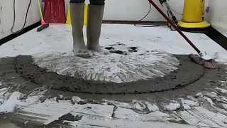 Hard wash the largest shaggy (sandy) round rug, satisfying, relaxing, ASMR, relaxing, clean rug