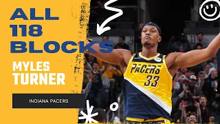 Myles Turner ALL 118 Blocks From 2021-22 NBA Regular Season | King of NBA