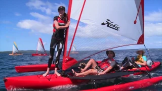 Family Fun on Hobie Mirage Island Sail Kayaks