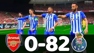 FIFA 23 - MESSI, RONALDO, MBAPPE,HAALAND, NEYMAR, ALL STARS | ARSENAL 0-82 FC PORTO | UCL FINAL